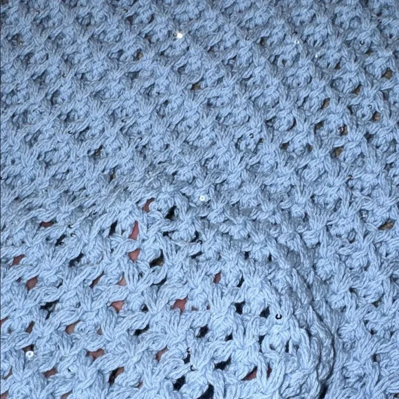 Peserico Light Blue Open-Knit Sweater - Picture 4 of 6